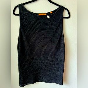 Essendi size Large silk black sleeveless sweater